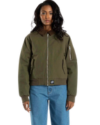 Santa Cruz Women's Pilot Bomber Jacket-Olive