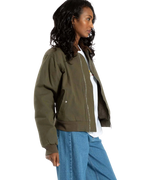 Santa Cruz Women's Pilot Bomber Jacket-Olive