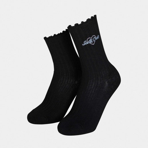 Santa Cruz Love Script Socks (2 Pack)-Black/White | Santa Cruz | socks
