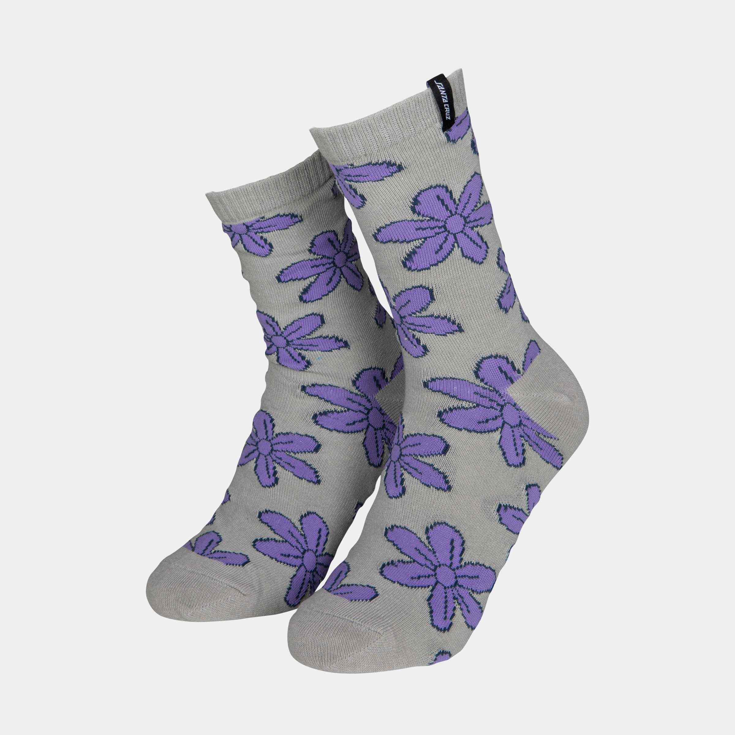 Santa Cruz Flourish Daisy Socks (2 Pack)-Mist/Black | Santa Cruz | socks