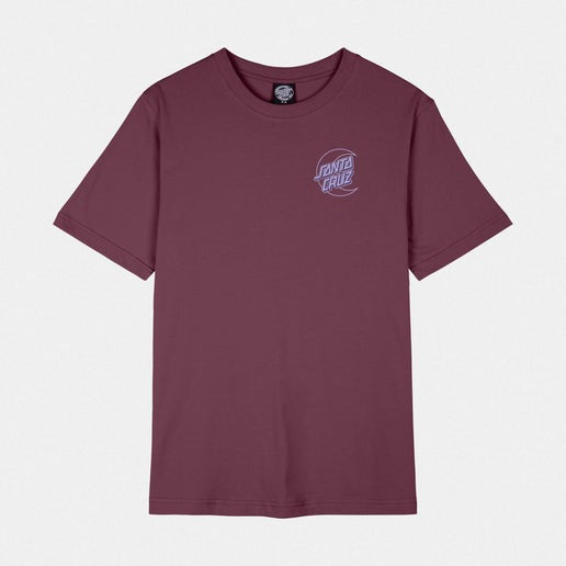 Santa Cruz Imprint Moon Dot T-Shirt-Dark Cherry | Santa Cruz | T Shirt - Northshore Newquay - Surf/Skate
