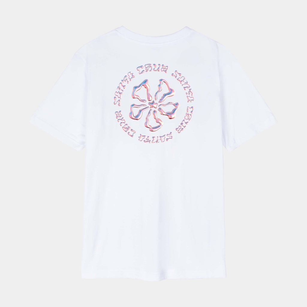 Santa Cruz Chrome Ringed Flower T-Shirt-White