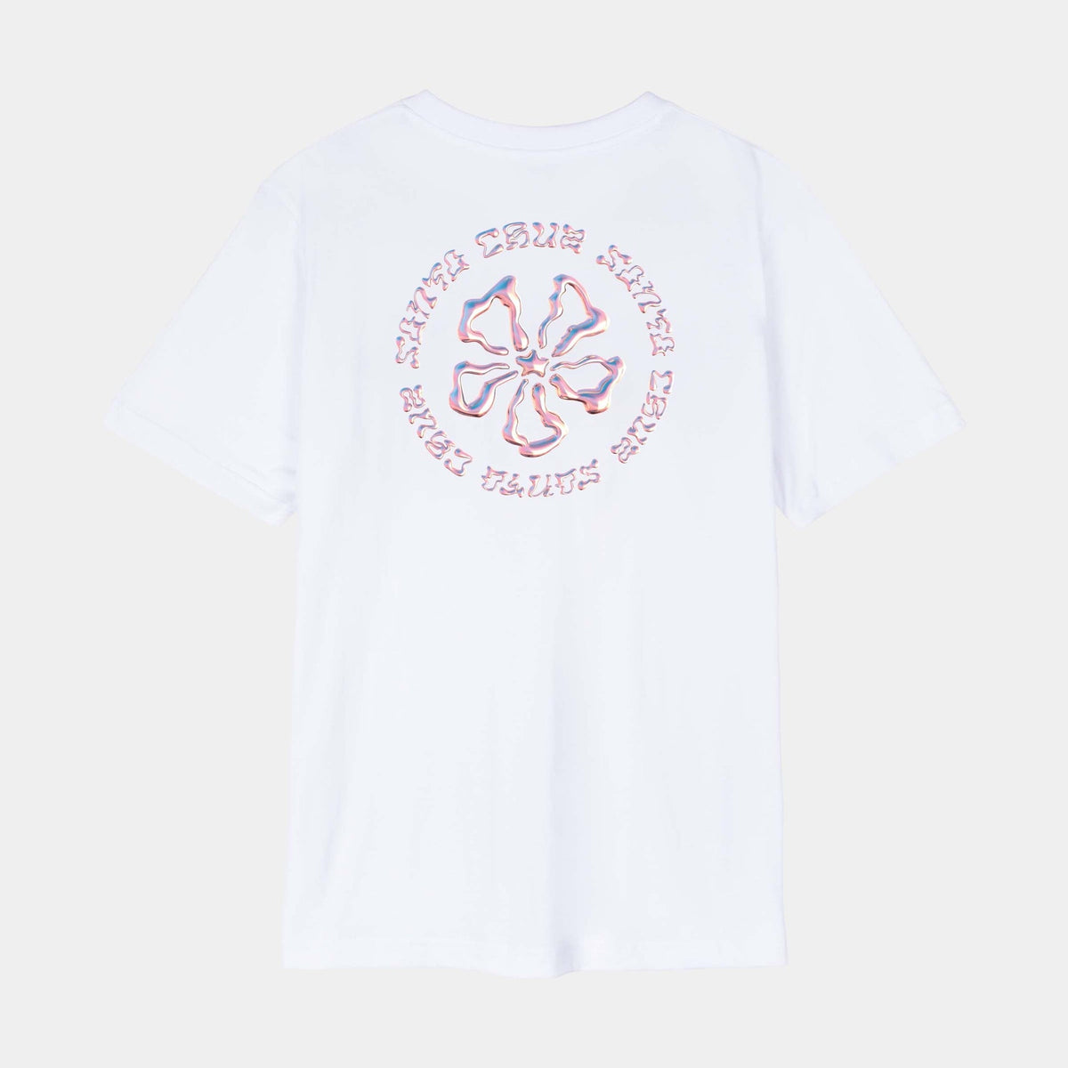 Santa Cruz Chrome Ringed Flower T-Shirt-White