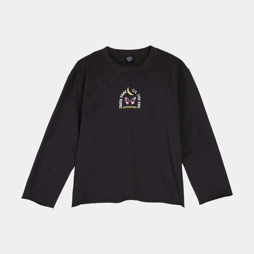 Santa Cruz Night Visions Mini Long Sleeve T-Shirt-Charcoal Wash