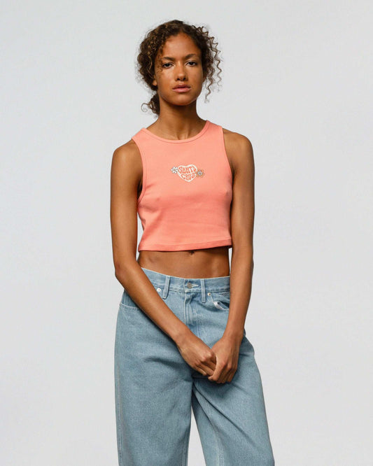 Santa Cruz Balloon Heart logo Tank Top-Coral | Santa Cruz |
