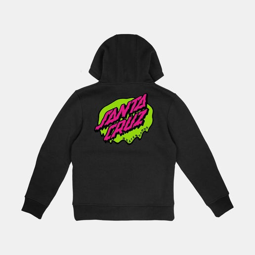 Santa Cruz Youth Slime Dot Hoodie-Black | Santa Cruz | - Northshore Newquay - Surf/Skate