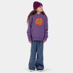 Santa Cruz Youth Classic Dot Hoody-Fresh Purple