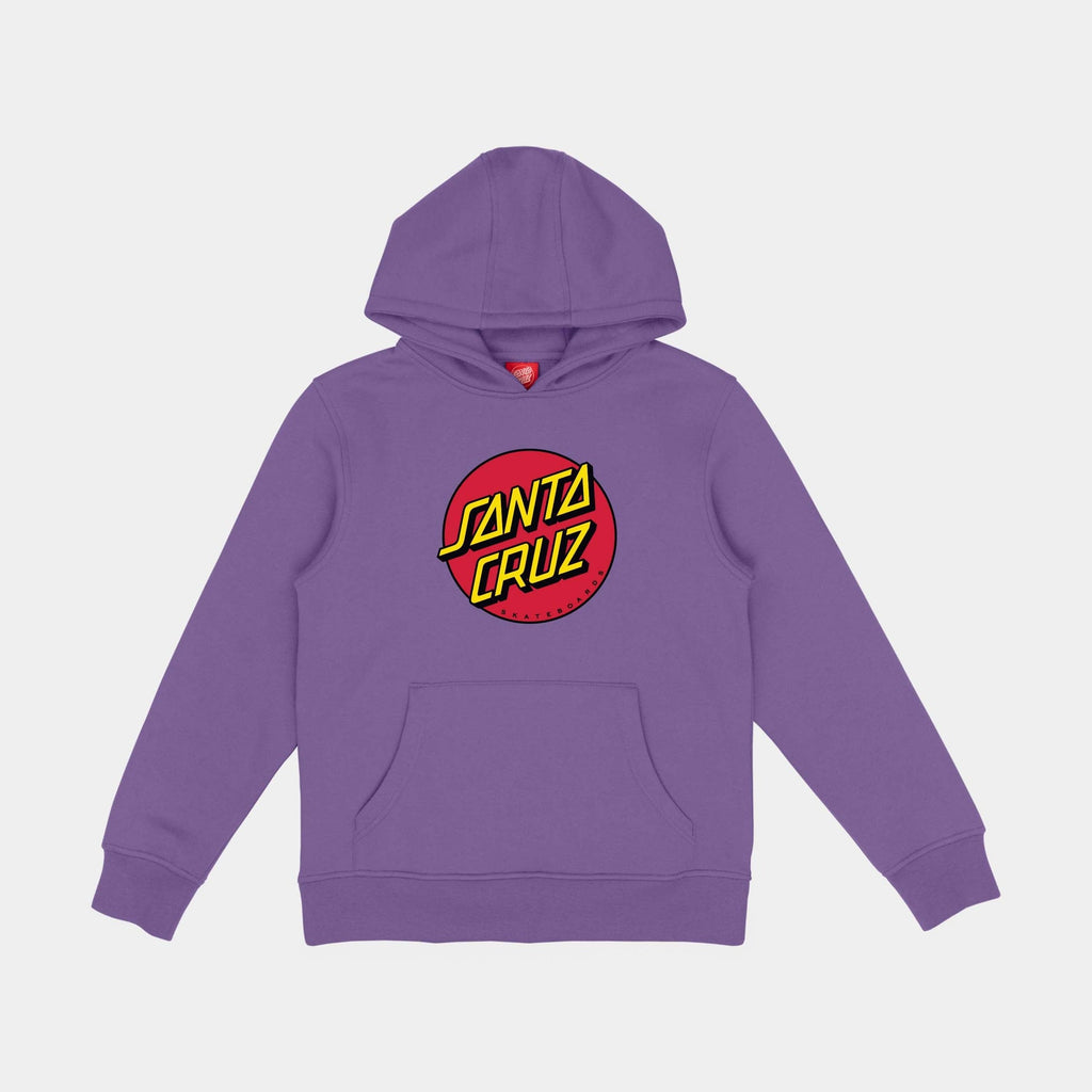 Santa Cruz Youth Classic Dot Hoody-Fresh Purple