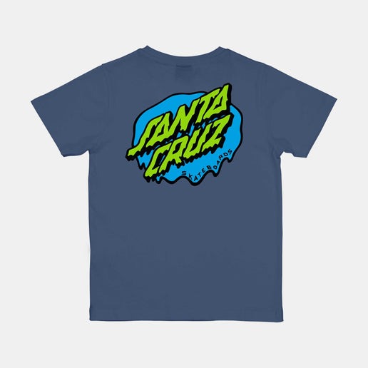 Santa Cruz Youth Slime Dot Tshirt-Heritage Blue | Santa Cruz |