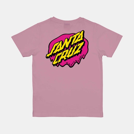 Santa Cruz Youth Slime Dot Tshirt-Universal Pink | Santa Cruz |