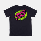 Santa Cruz Youth Slime Dot Tshirt-Black | Santa Cruz |
