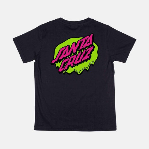 Santa Cruz Youth Slime Dot Tshirt-Black | Santa Cruz |