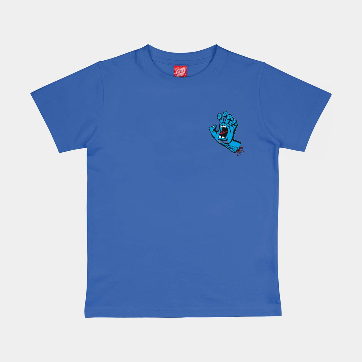 Santa Cruz Youth Screaming Hand Chest T-Shirt-Sapphire