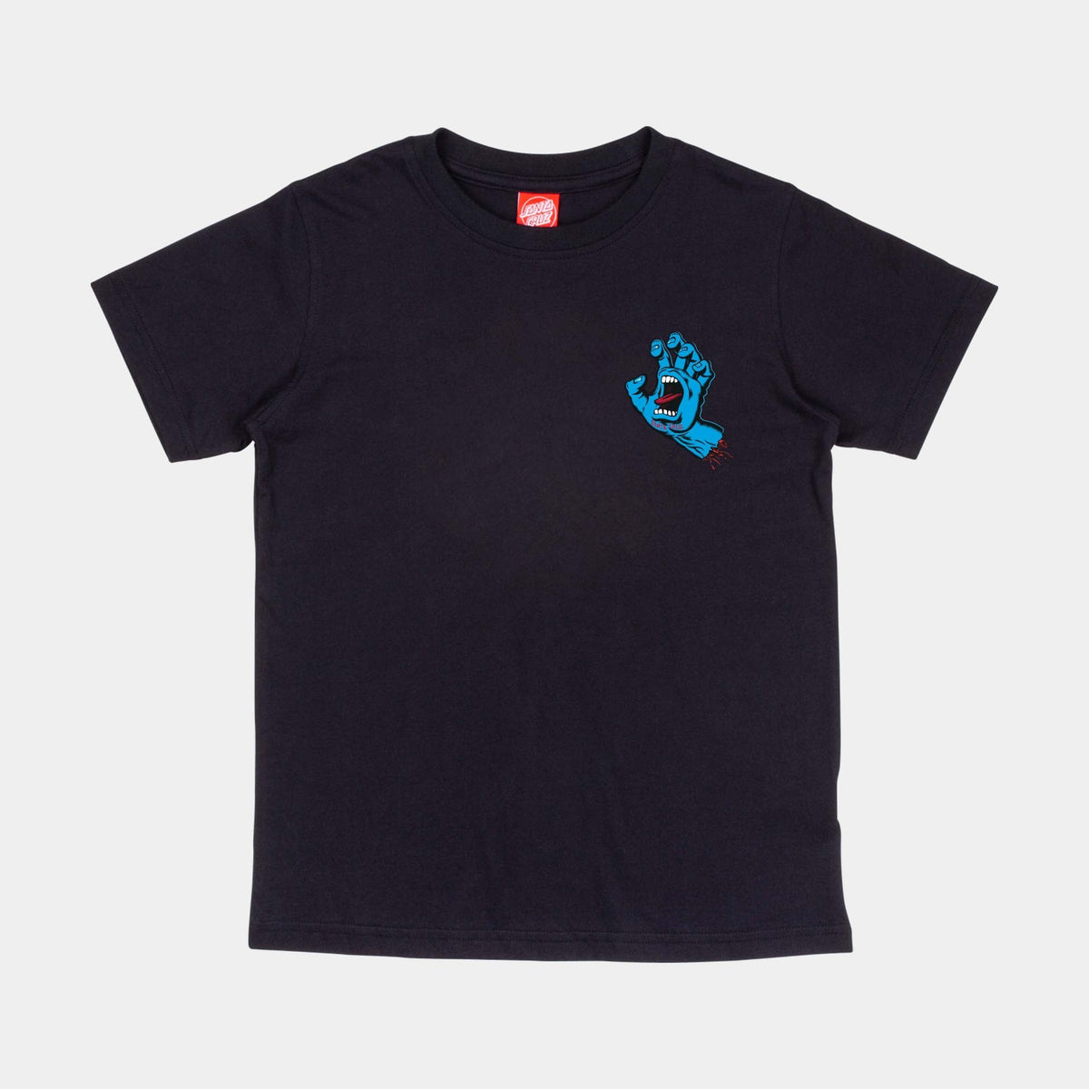 Santa Cruz Youth Screaming Hand Chest T-Shirt-Black | Santa Cruz | - Northshore Newquay - Surf/Skate Shop