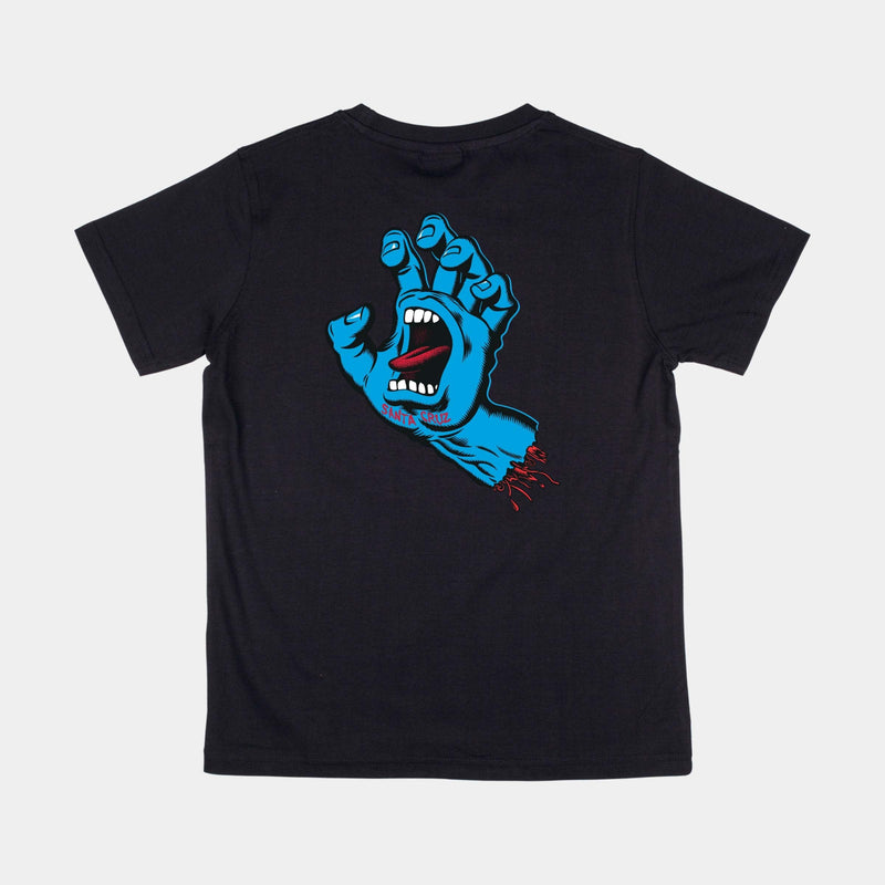 Santa Cruz Youth Screaming Hand Chest T-Shirt-Black | Santa Cruz | - Northshore Newquay - Surf/Skate Shop