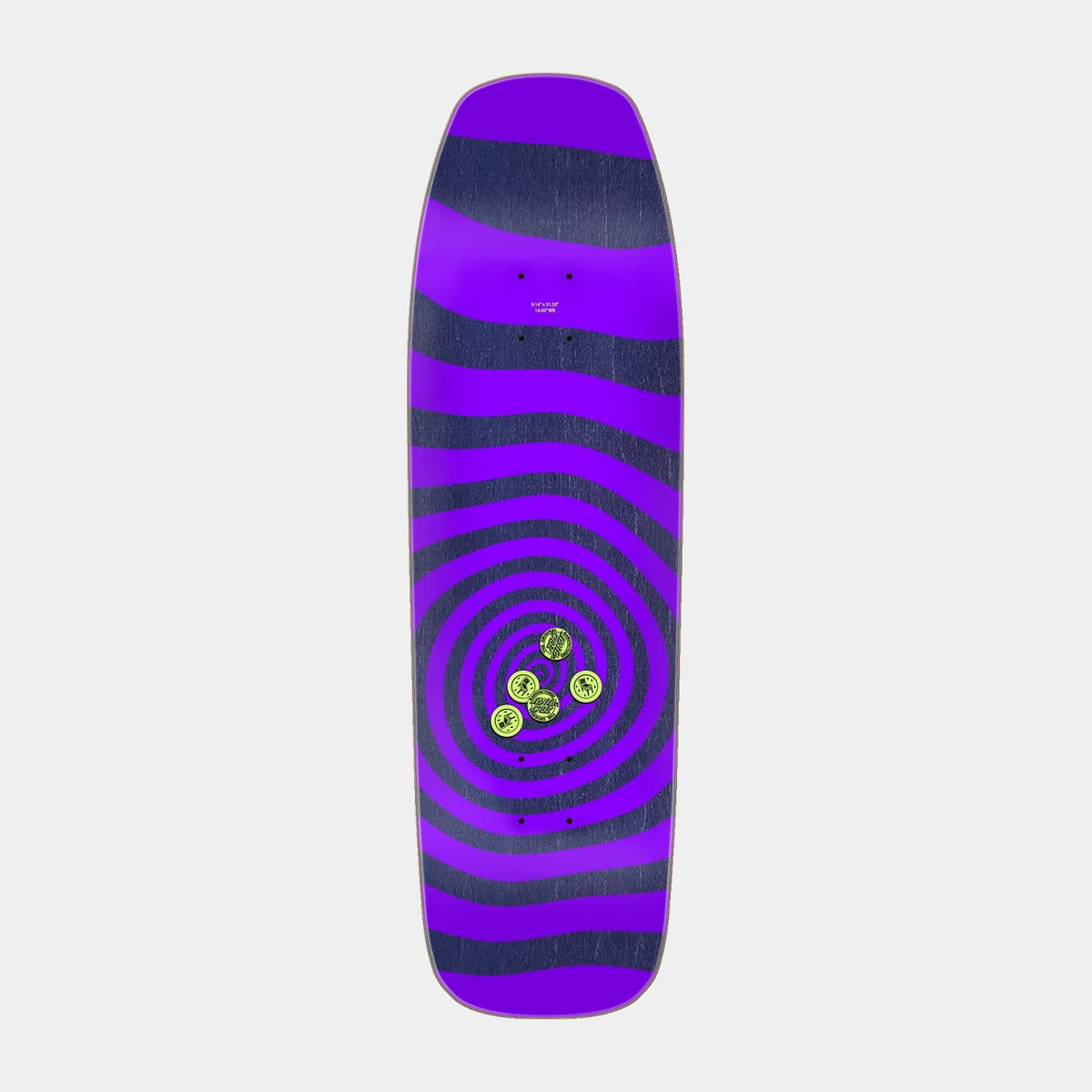 Santa Cruz Delfino Pinball Vision Pro Skateboard Deck 9.14in x 31.50in | Santa cruz | - Northshore Newquay - Surf/Skate Shop