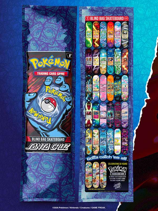 Santa Cruz x Pokemon TCG Skate Deck | Blind Bag | Santa Cruz | - Northshore Newquay - Surf/Skate Shop