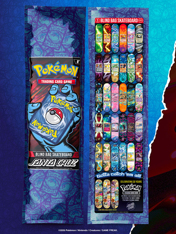 Santa Cruz x Pokemon TCG Skate Deck | Blind Bag | Santa Cruz | - Northshore Newquay - Surf/Skate Shop