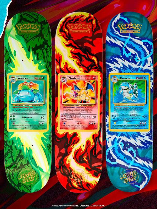 Santa Cruz x Pokemon TCG Skate Deck | Blind Bag | Santa Cruz | - Northshore Newquay - Surf/Skate Shop