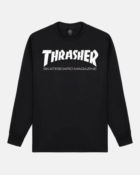 Thrasher Skate Mag Long sleeve T-shirt-Black | Thrasher |