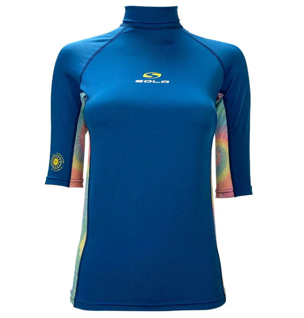 Sola Ladies High Neck Short Sleeve Rash Vest | Sola | Rash Vest - Northshore Newquay - Surf/Skate Shop