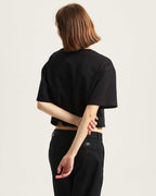 Vans W SALTON RELAX CROP SS - Black | Vans | Womens T-Shirts - Northshore Newquay - Surf/Skate Shop