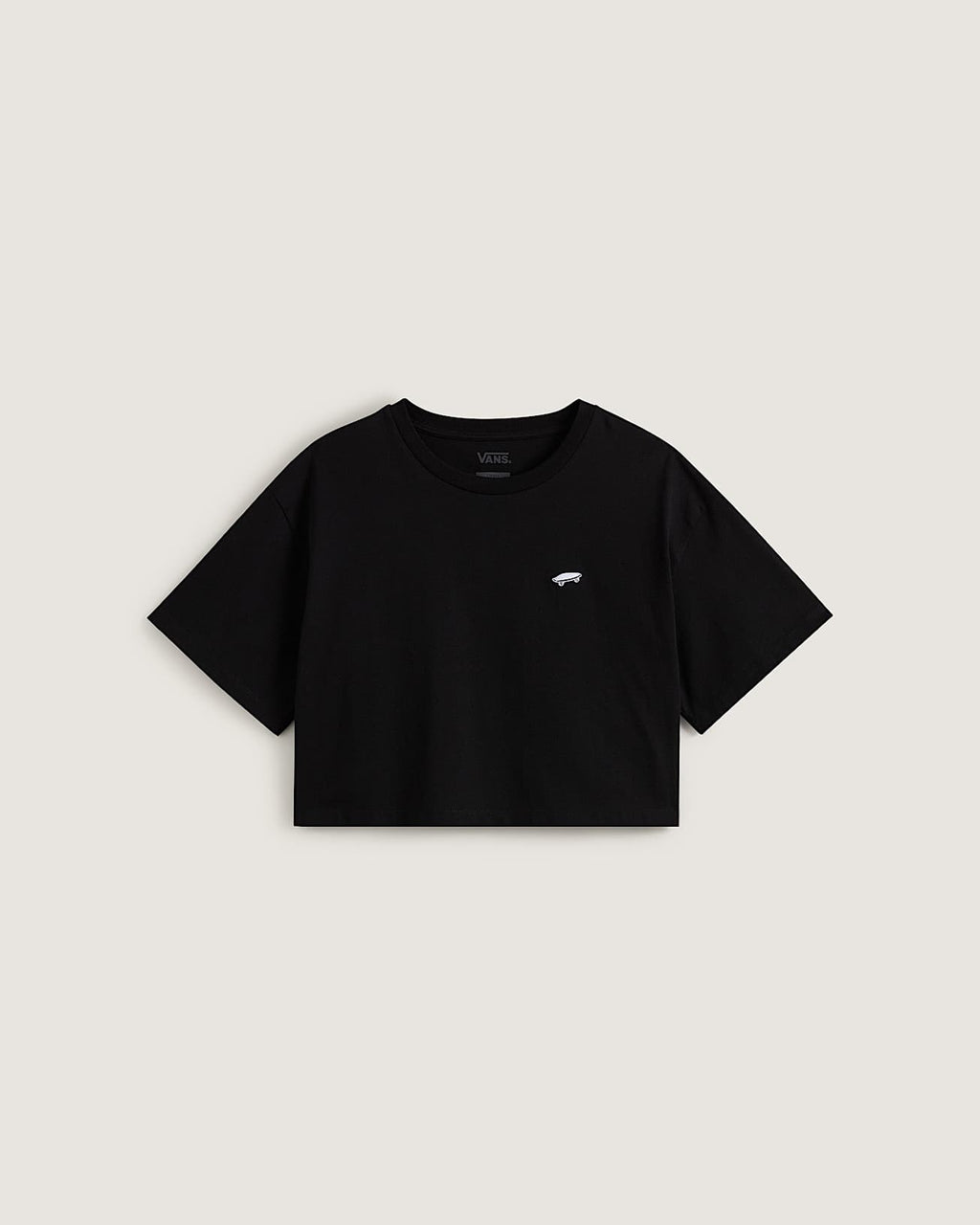 Vans W SALTON RELAX CROP SS - Black XL | Vans | Womens T-Shirts - Northshore Newquay - Surf/Skate Shop