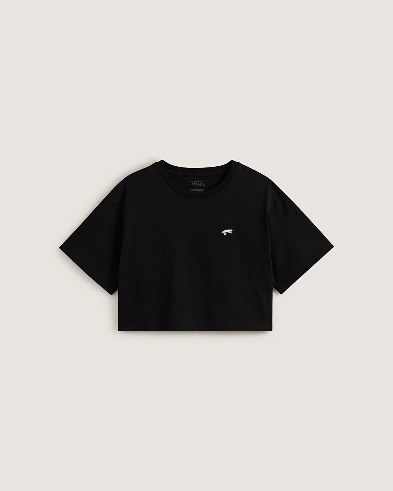 Vans W SALTON RELAX CROP SS - Black XL | Vans | Womens T-Shirts - Northshore Newquay - Surf/Skate Shop