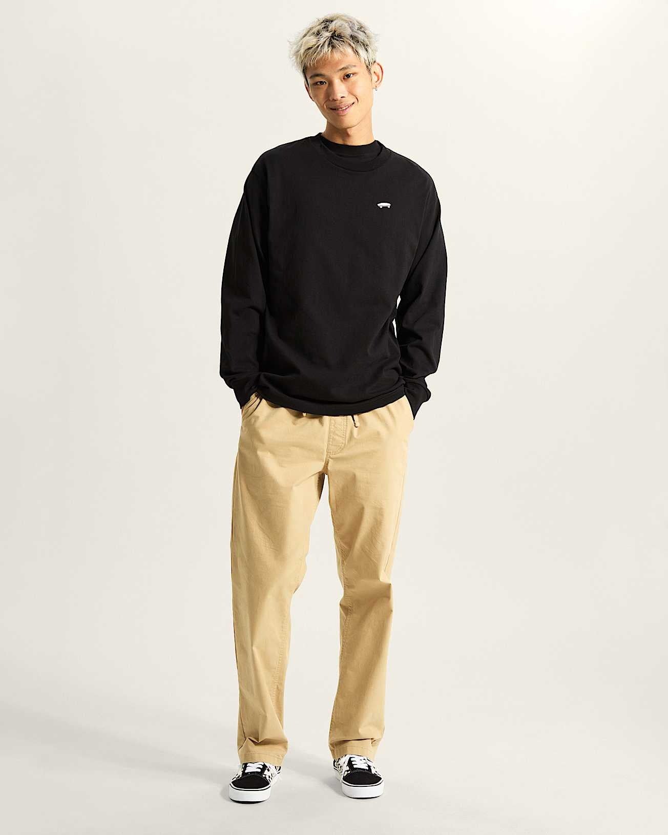 Vans Salton Long Sleeve T-Shirt-Black | Vans | Long Sleeve T Shirt