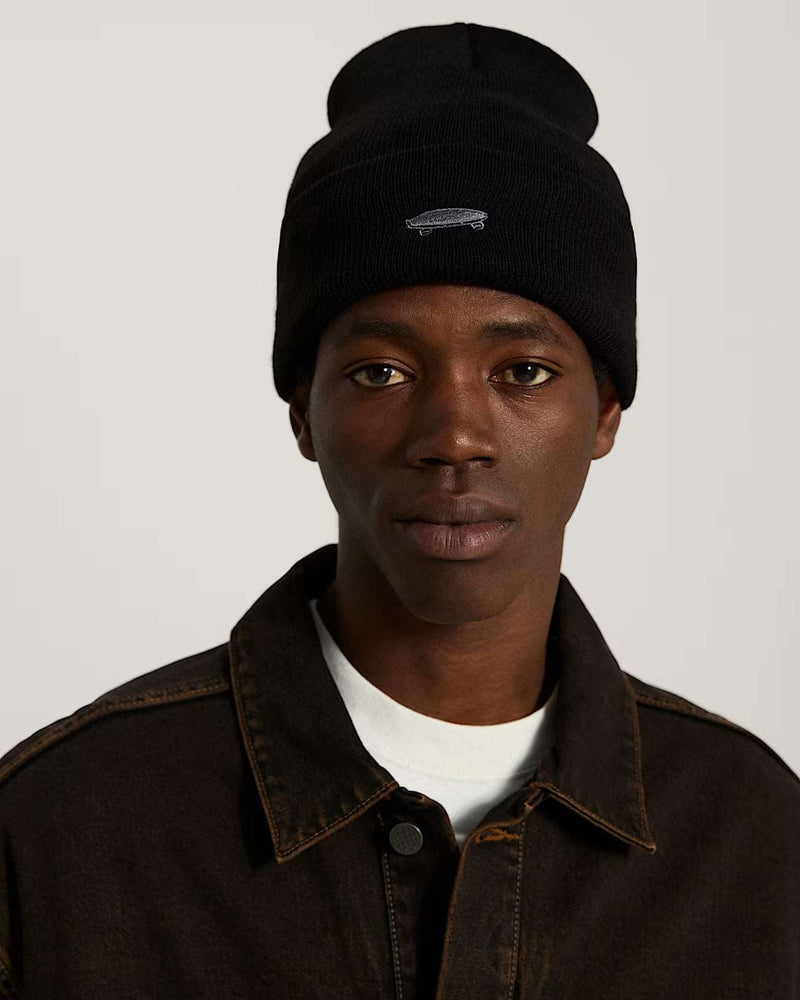 Vans Salton Tall Cuff Beanie Black | Vans | - Northshore Newquay - Surf/Skate Shop
