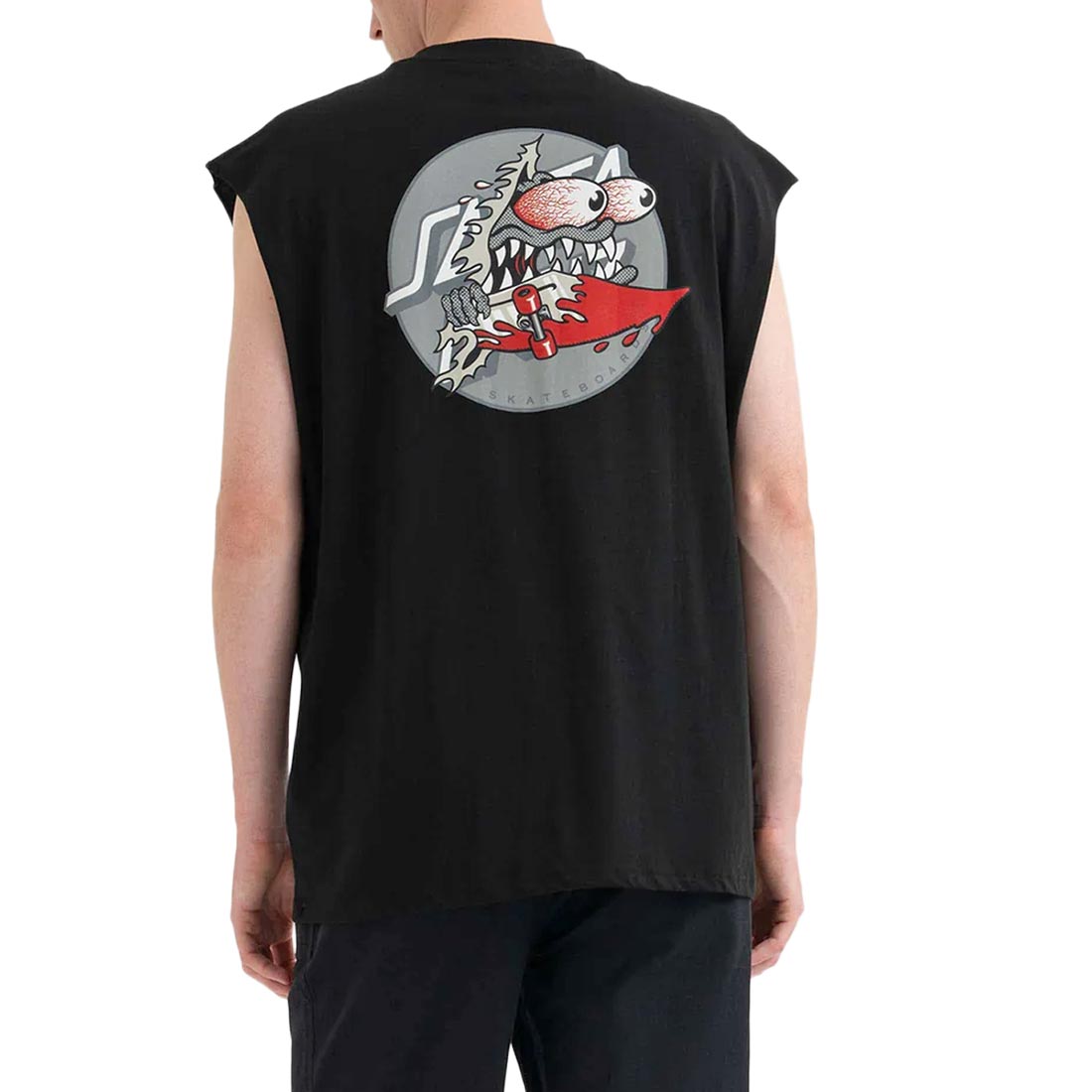 Santa Cruz Meek Slashed Dot Vest-Black