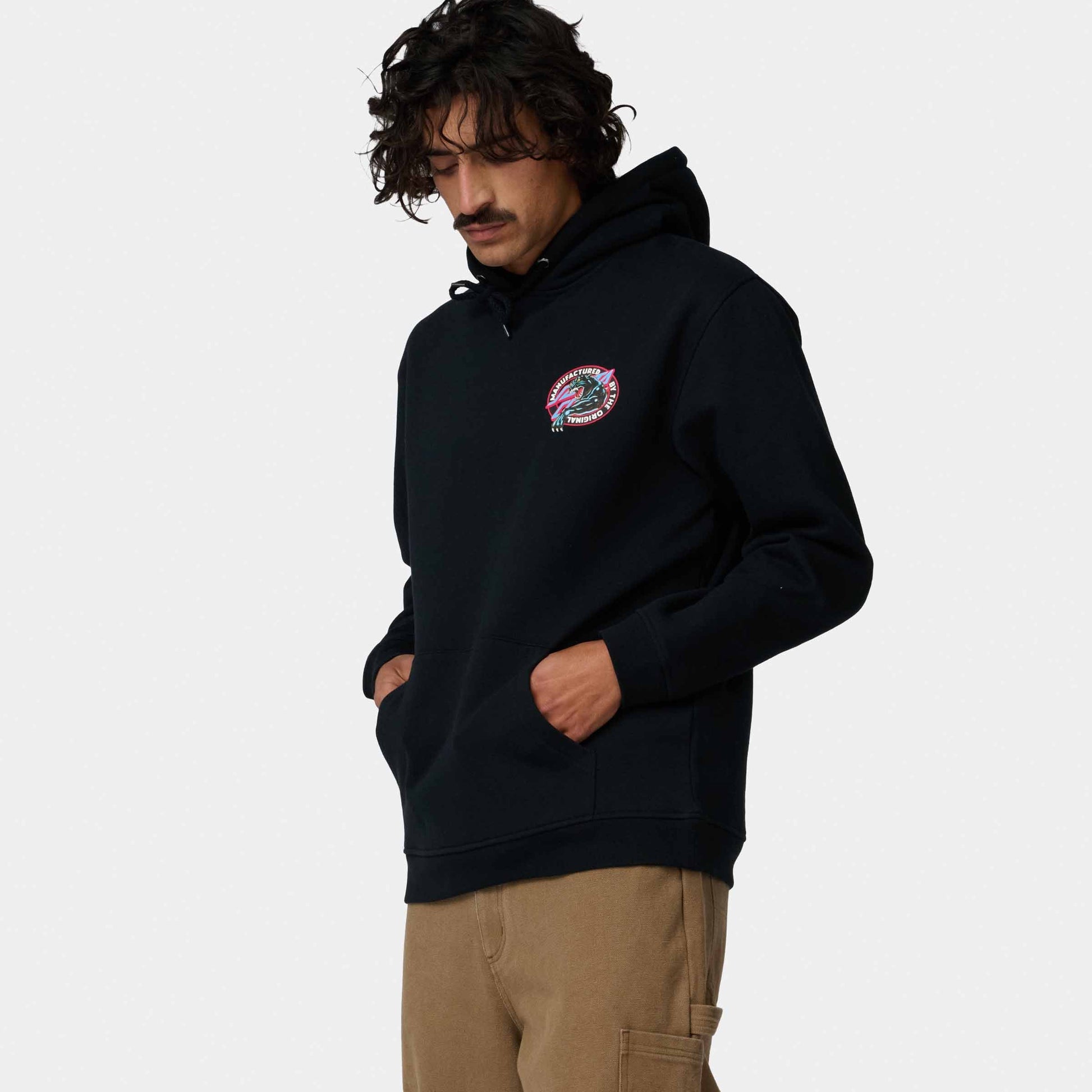 Santa Cruz Natas Sketch Panther Hoody-Black | Santa Cruz | - Northshore Newquay - Surf/Skate Shop