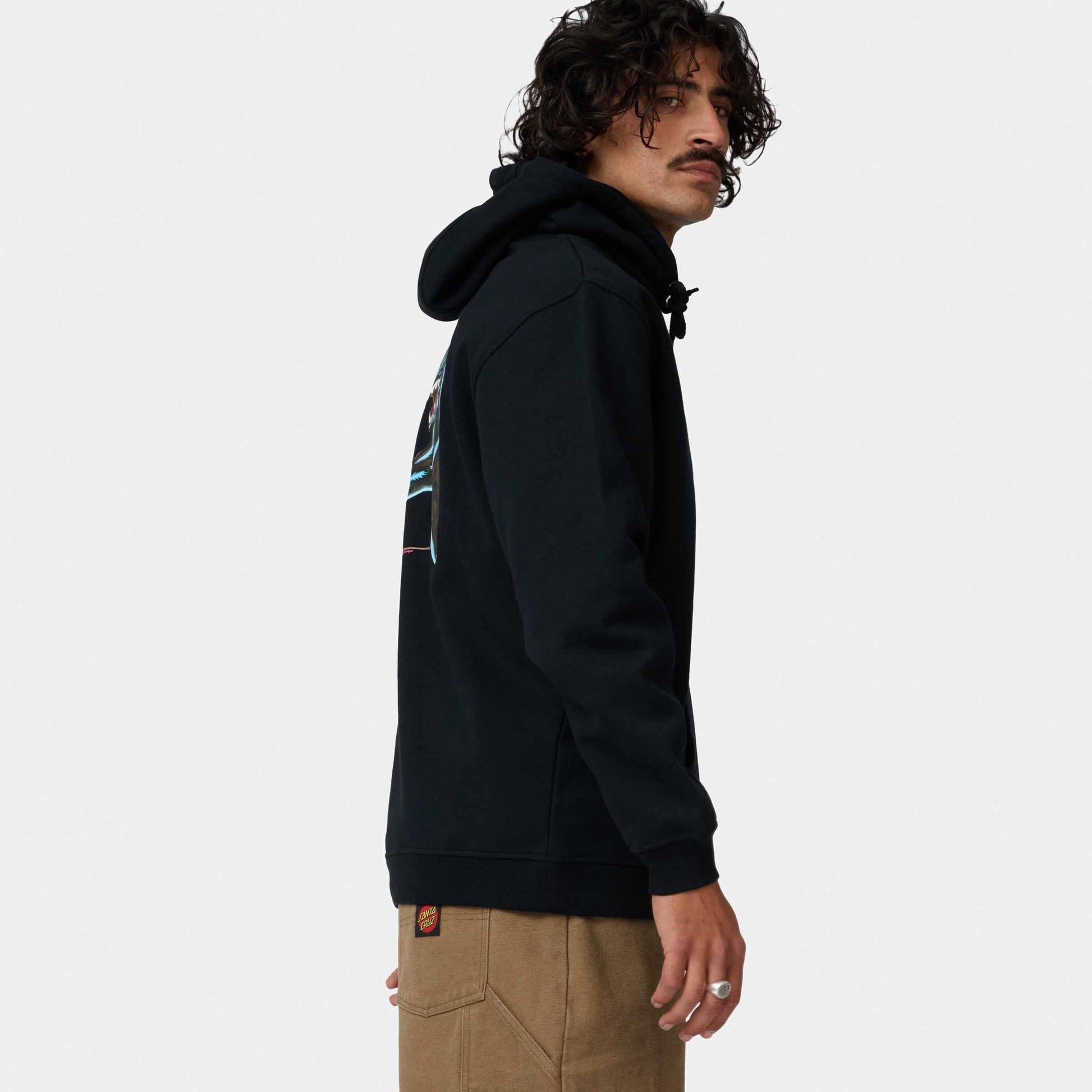 Santa Cruz Natas Sketch Panther Hoody-Black | Santa Cruz | - Northshore Newquay - Surf/Skate Shop