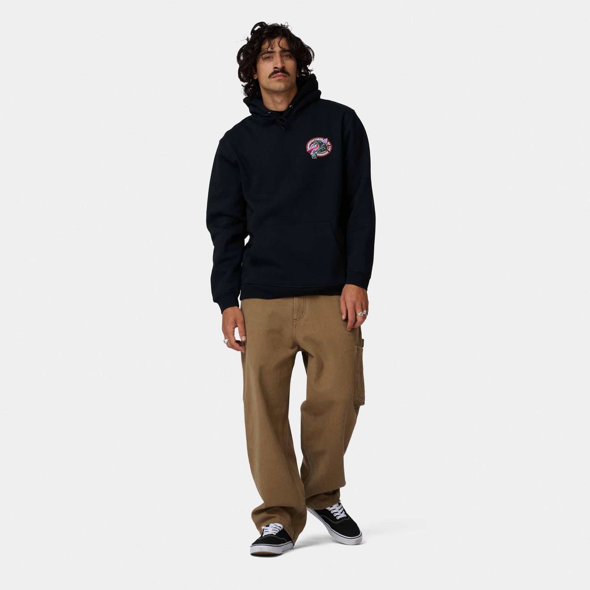 Santa Cruz Natas Sketch Panther Hoody-Black | Santa Cruz | - Northshore Newquay - Surf/Skate Shop
