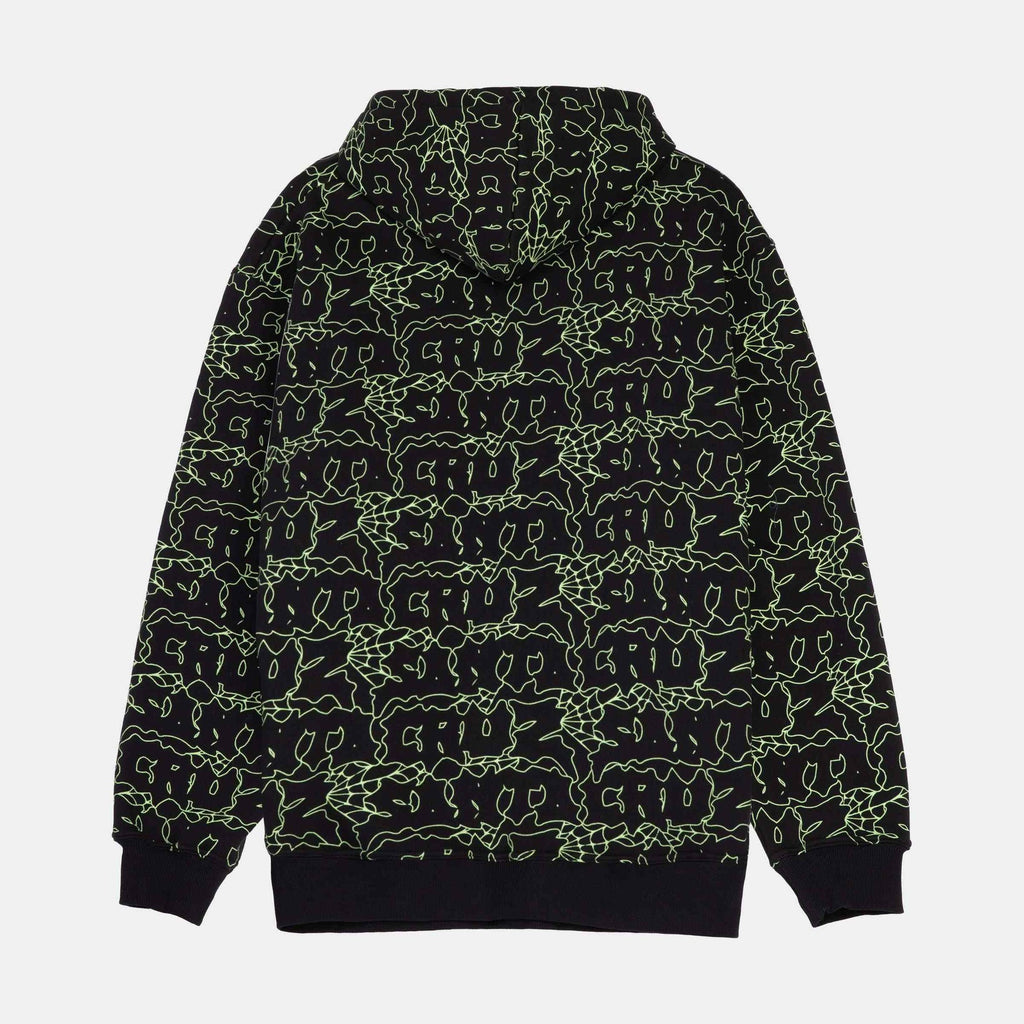 Santa Cruz Punk Web Zip Hood-Black/Green