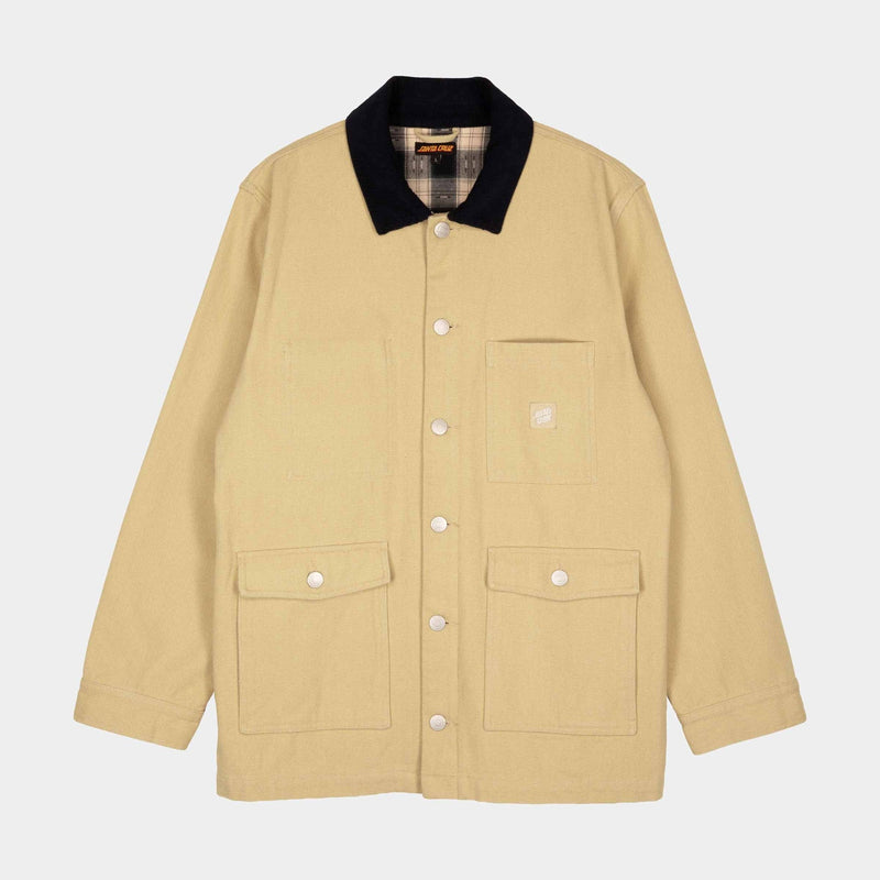 Santa Cruz Strike Jacket-Parchment | Santa Cruz | - Northshore Newquay - Surf/Skate Shop