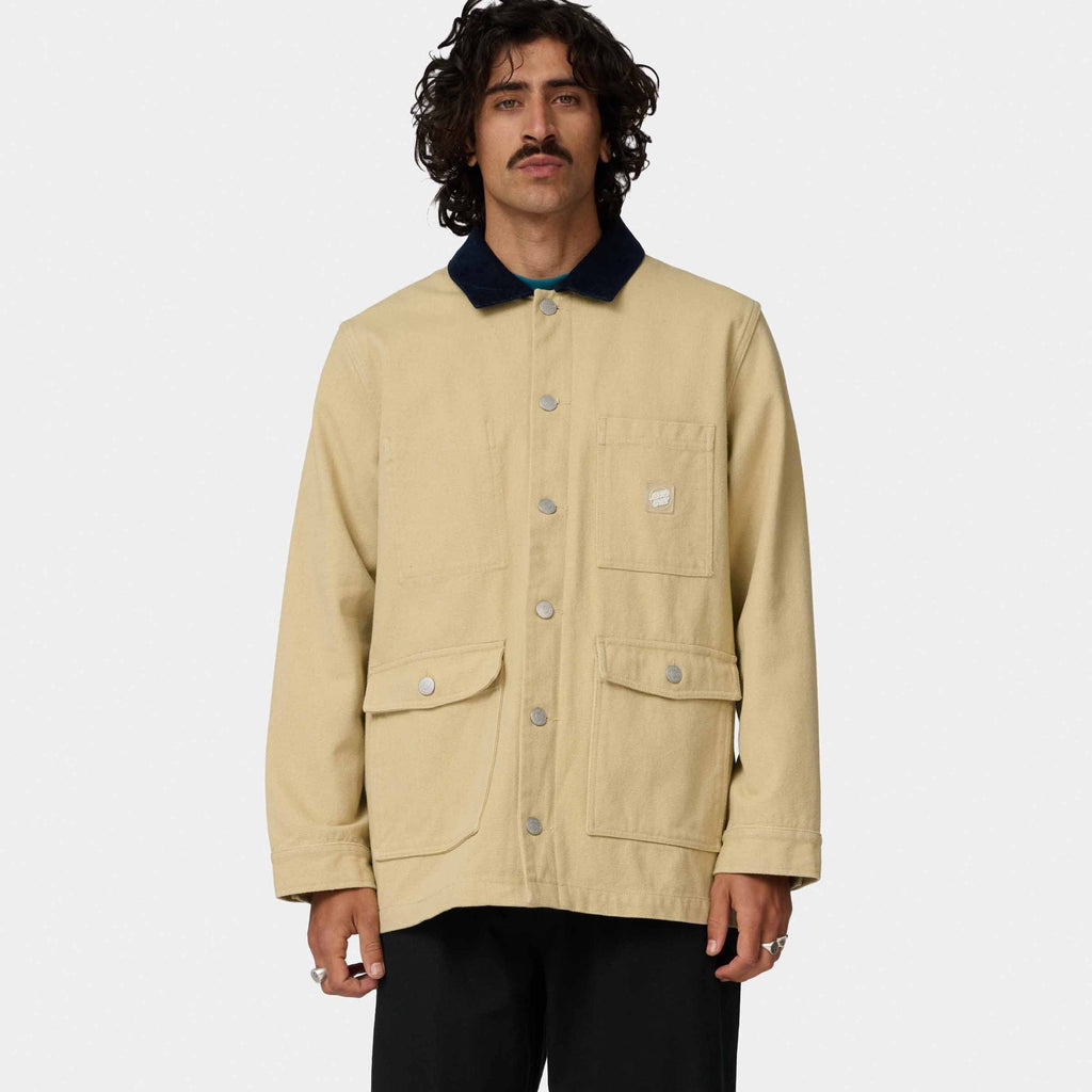 Santa Cruz Strike Jacket-Parchment | Santa Cruz | - Northshore Newquay - Surf/Skate Shop