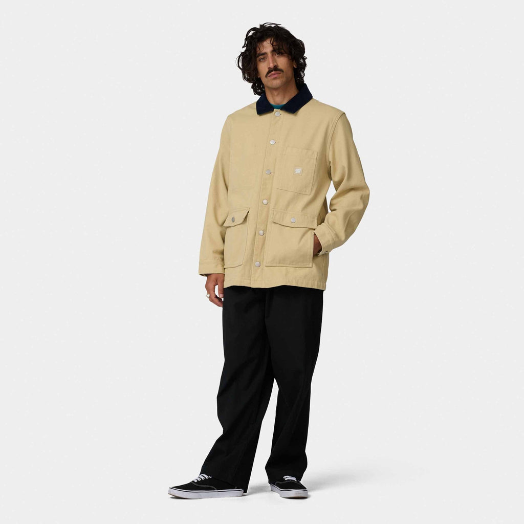 Santa Cruz Strike Jacket-Parchment | Santa Cruz | - Northshore Newquay - Surf/Skate Shop