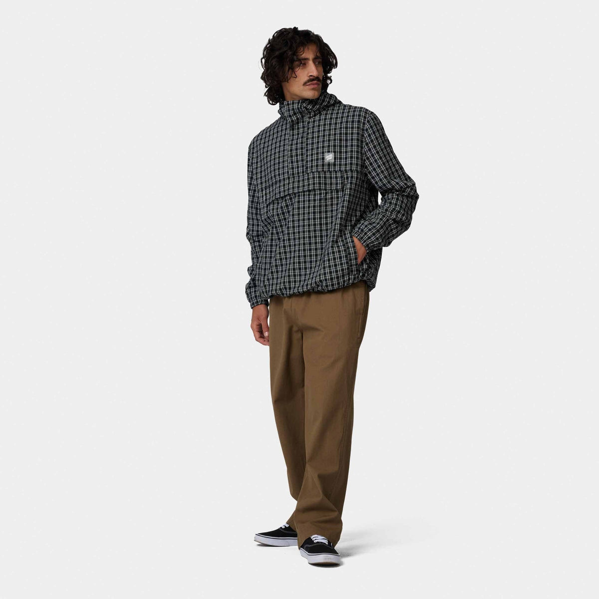 Santa Cruz Henri Jacket-Black Check | Santa Cruz | - Northshore Newquay - Surf/Skate Shop
