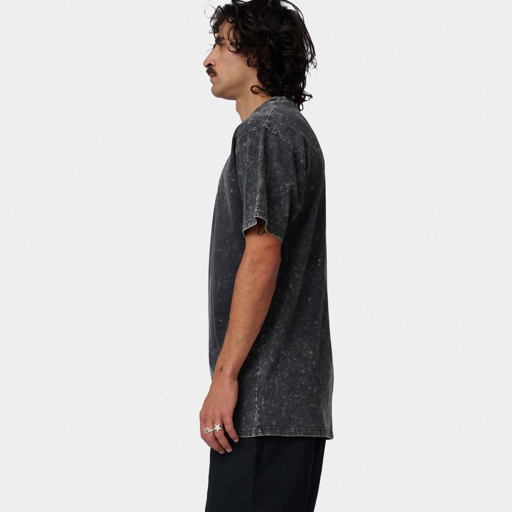 Santa Cruz Out Of Time T-Shirt-Black Acid Wash | Santa Cruz | T Shirt - Northshore Newquay - Surf/Skate Shop