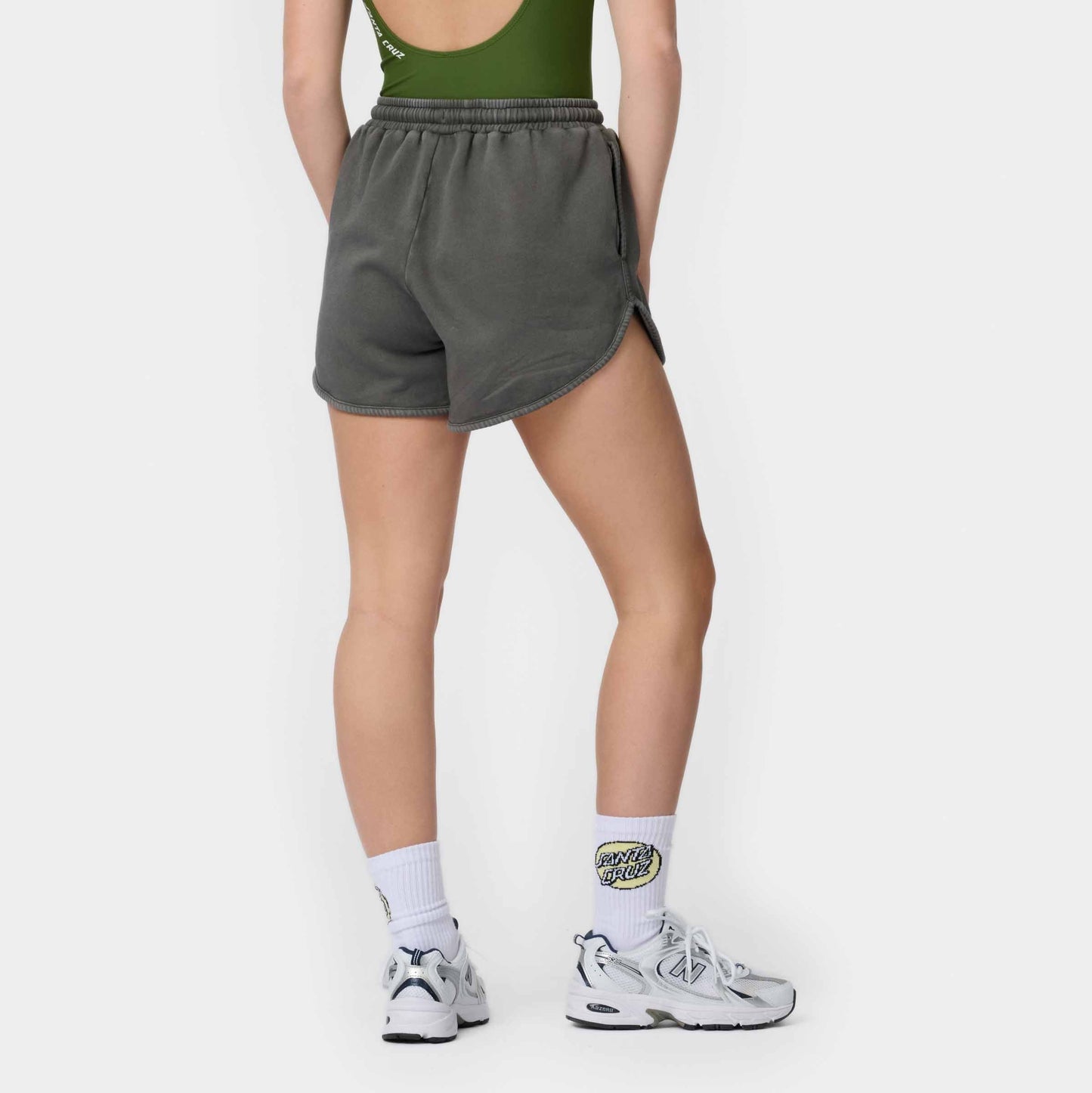 Santa Cruz Women's Groovy Stack Shorts-Grey Wash | Santa Cruz | - Northshore Newquay - Surf/Skate Shop