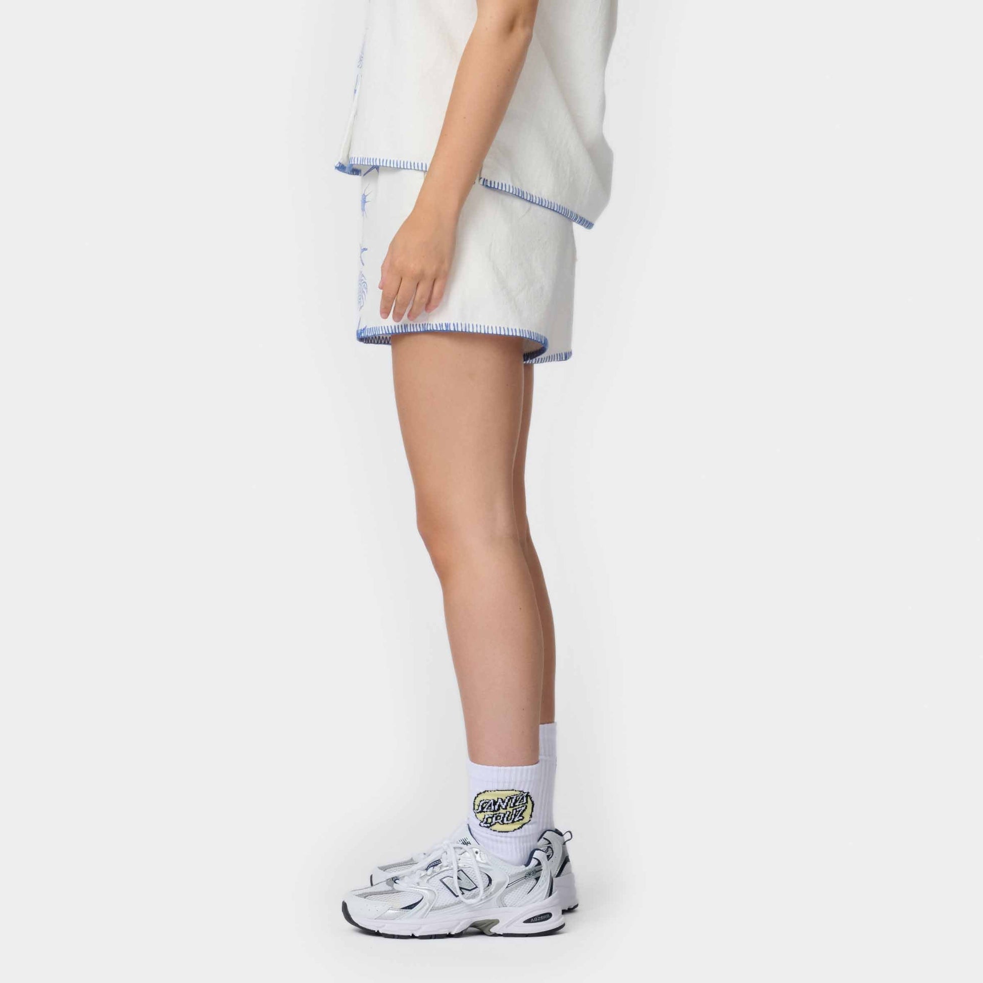 Santa Cruz Women's Reef Shorts-Off White | Santa Cruz | - Northshore Newquay - Surf/Skate Shop