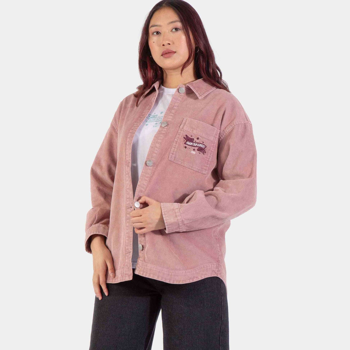 Santa Cruz Women's Scribe Strip Shirt-Putty Wash | Santa cruz | - Northshore Newquay - Surf/Skate Shop
