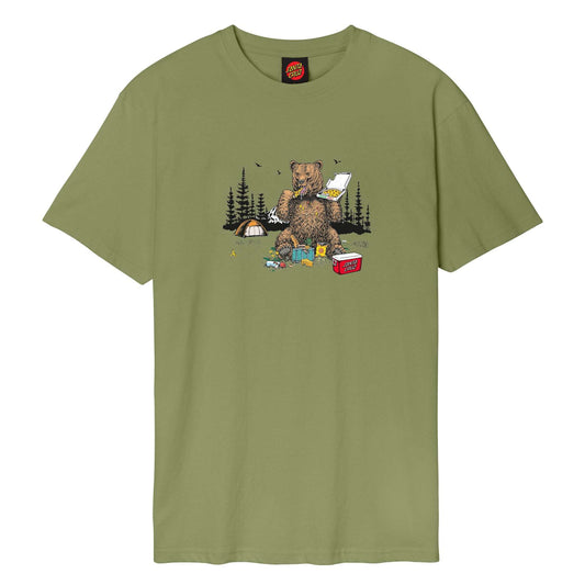 Santa Cruz Braun Pizza Bear logo Tshirt-Iguana | Santa Cruz | T Shirt