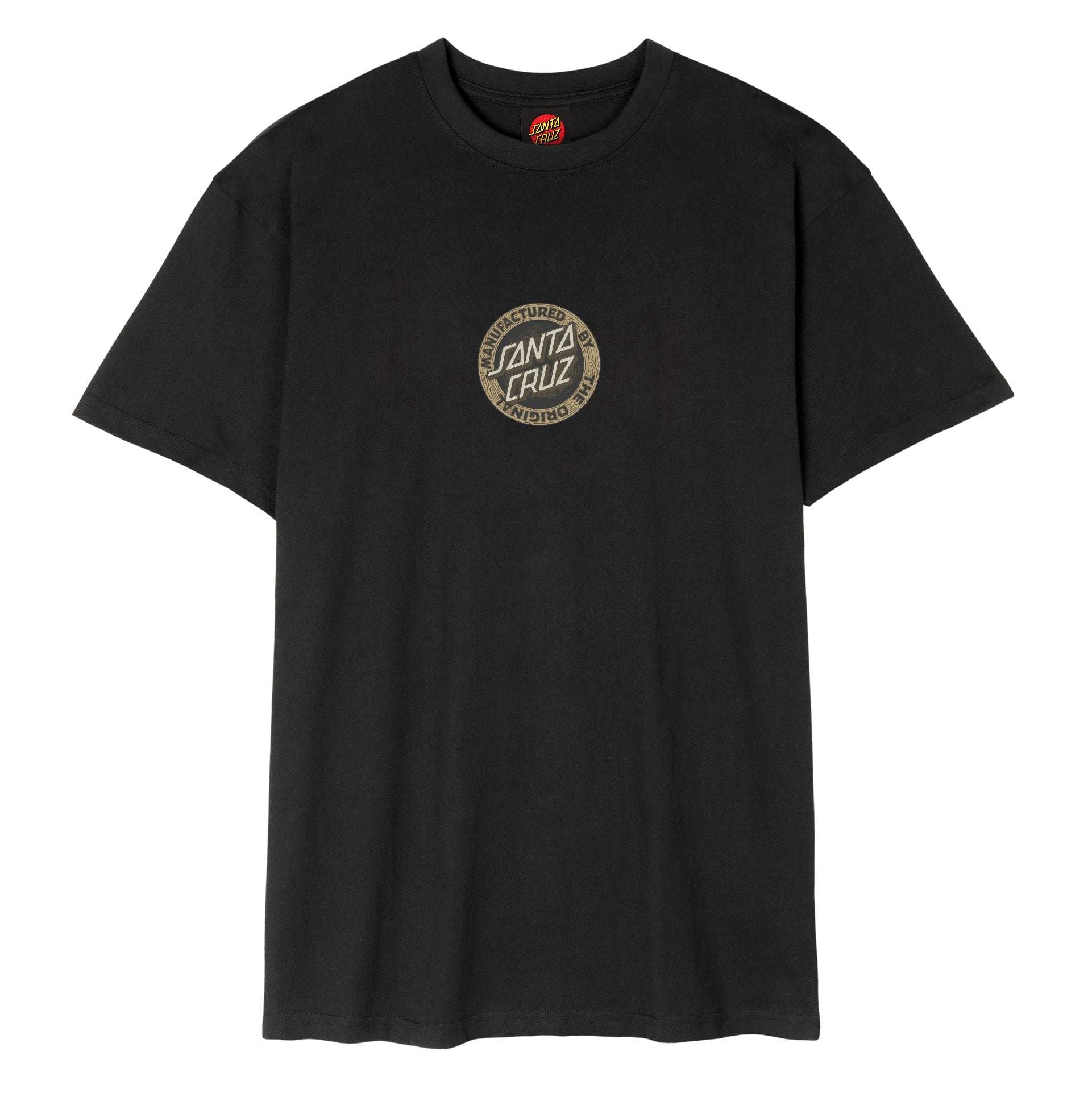 Santa Cruz Carved MFG Logo Tshirt-Black | Santa Cruz | T Shirt - Northshore Newquay - Surf/Skate Shop