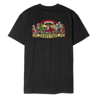 Santa Cruz Guzman Dead Diners Logo Tshirt-Black | Santa Cruz |