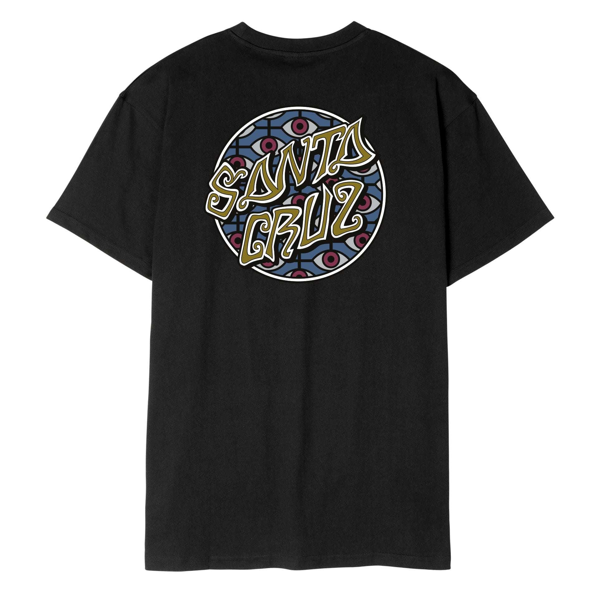 Santa Cruz Salba Eyes Dot Logo Tshirt-Black | Santa Cruz |