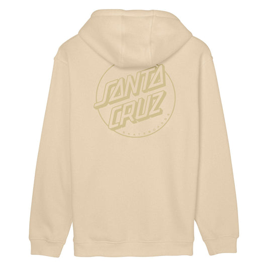 Santa Cruz Tonal Dot Stripe Hood-Vanilla | Santa Cruz | Hooded Sweatshirt