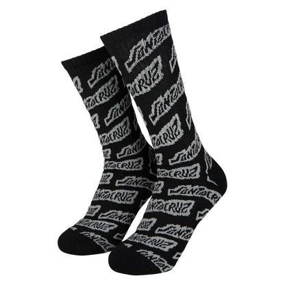Santa Cruz Creep Repeat Sock - UK8-11 Black | Santa Cruz |
