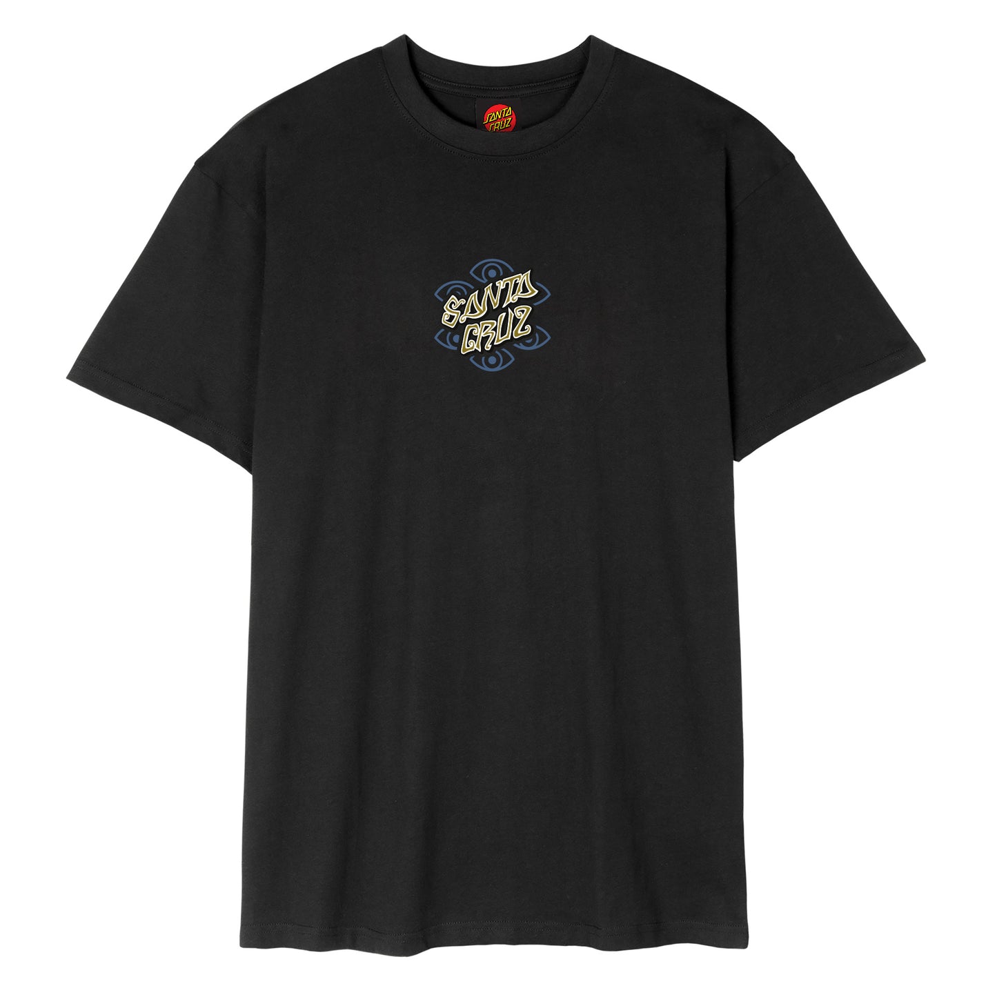 Santa Cruz Salba Eyes Dot Logo Tshirt-Black | Santa Cruz |